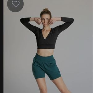 Ripple yoga wrap top